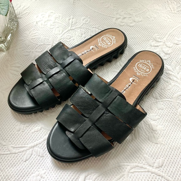 NEW Jeffrey Campbell Leather Rochelle Slide Sandal NWOB - Picture 8 of 15